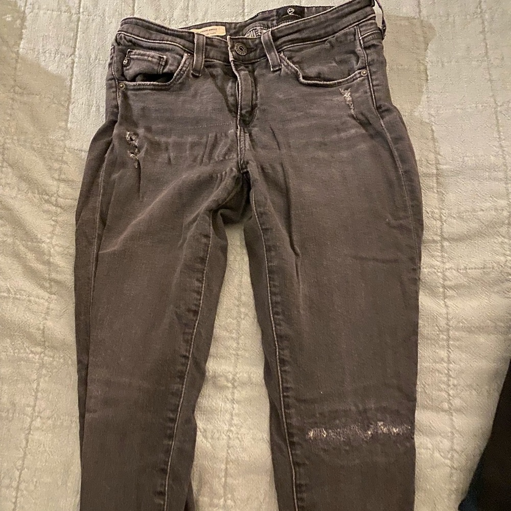 AG Jean Stevie ankle slim straight ankle jeans.